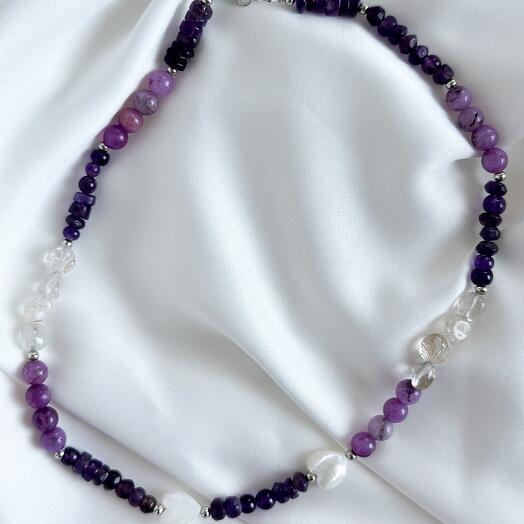 Колье из натуральных камней подарок девушке подруге на день матери,маме,бабушки