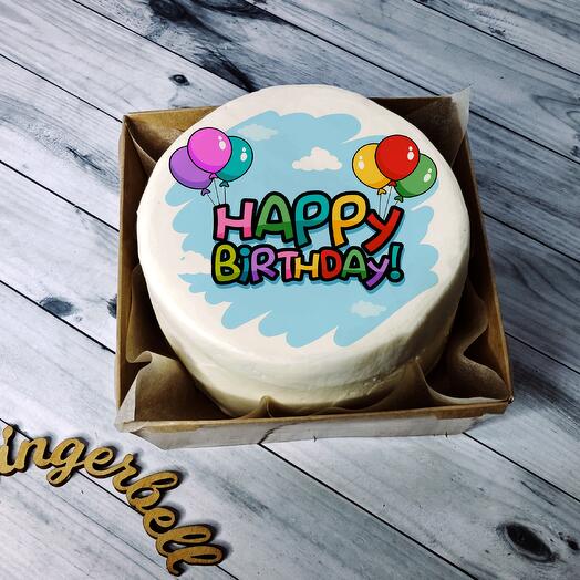 Бенто торт Happy birthday, с днем рождения, шарики