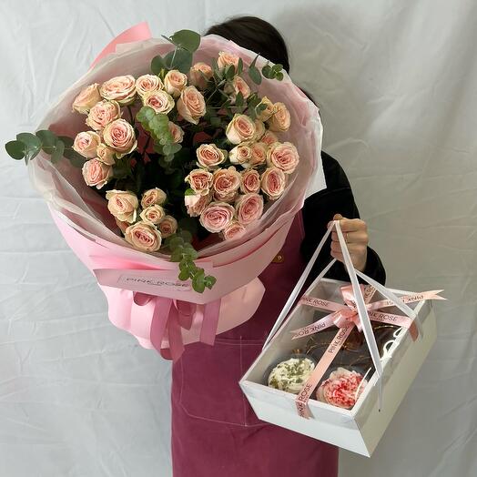 Букет + сладкий бокс