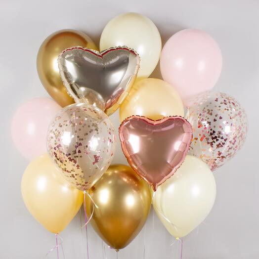 Набор из 12 воздушных шаров «Бисквит»