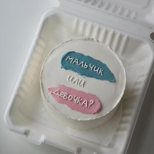 Bento cake for gender party, cake for determining the sex of a child, bento gender party, bento for determining the sex of a baby
