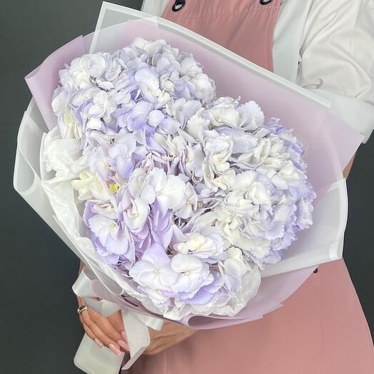 Ramo de flores. Hortensia púrpura 3 piezas