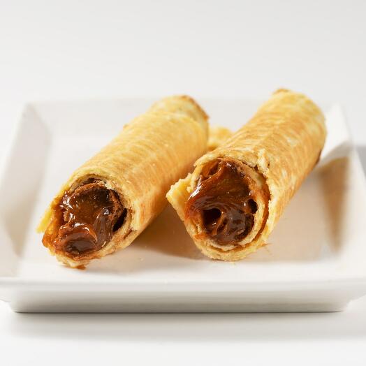 Трубочка с варёной сгущенкой