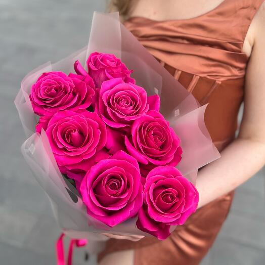 Pink Floyd Fragrant Pink Roses 7 pieces