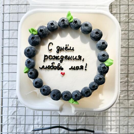 Бенто торт с ягодами