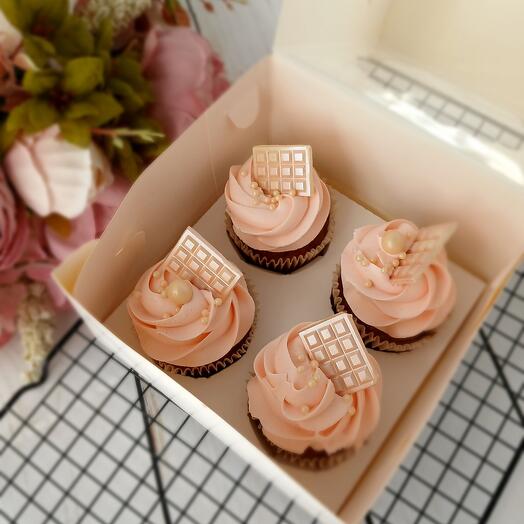 Cupcakes set 4 piezas