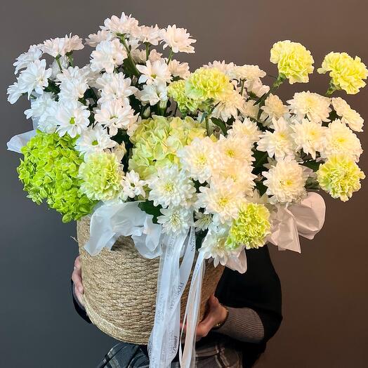 Корзина из самых стойких цветов