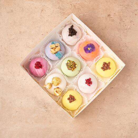 Набор ассорти моти 9 шт в подарок на день рождения