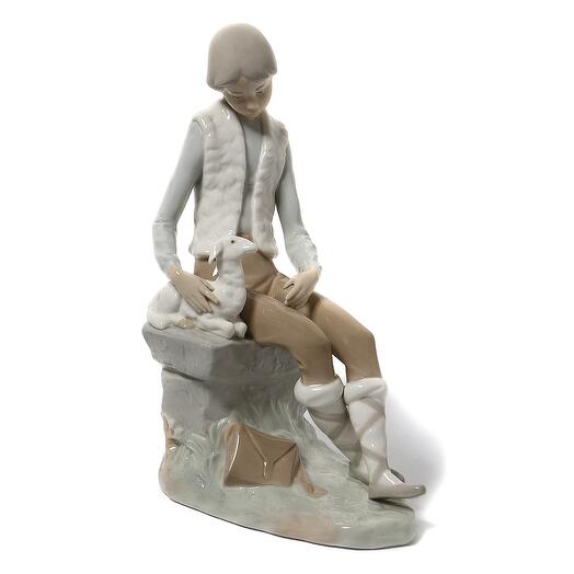 Фарфоровая фигура "Пастух с ягненком". Испания, NAO by Lladro