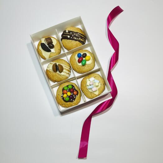 Классическое печенье Cookies 6 штук в подарок