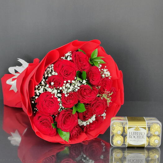 15 Red Roses   Ferrero