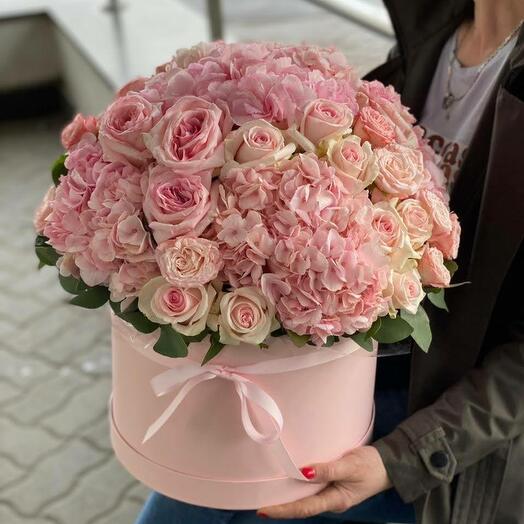 Розовый микс в коробке