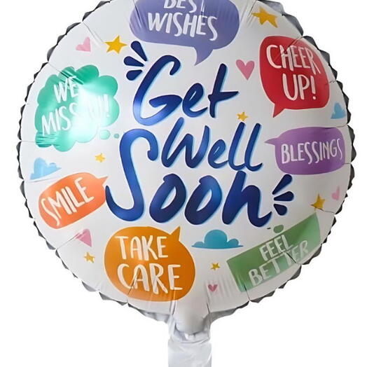 Get well soon helium balloon