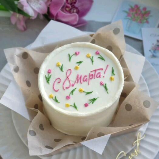 Милый бенто-торт на 8 марта