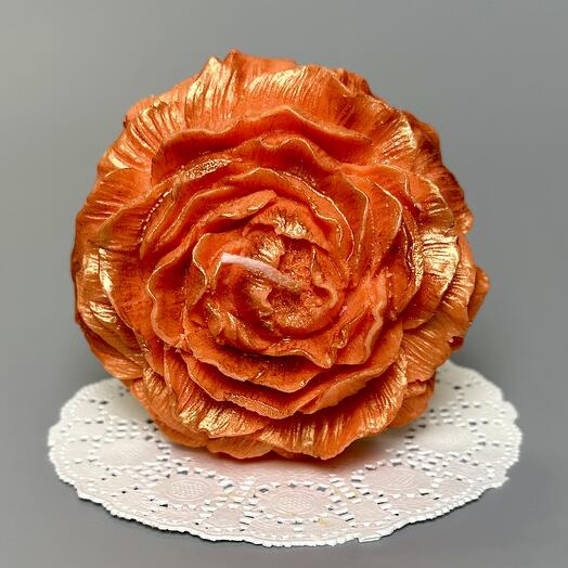 Декоративная свеча из кокосового воска Rose Candle 5 ручной работы