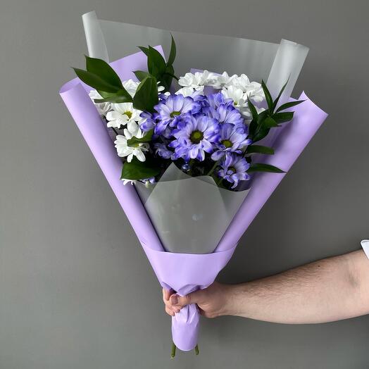 Букет из хризантем 💜