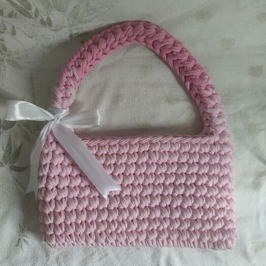Сумка из трикотажной пряжи, «Sweet bag»
