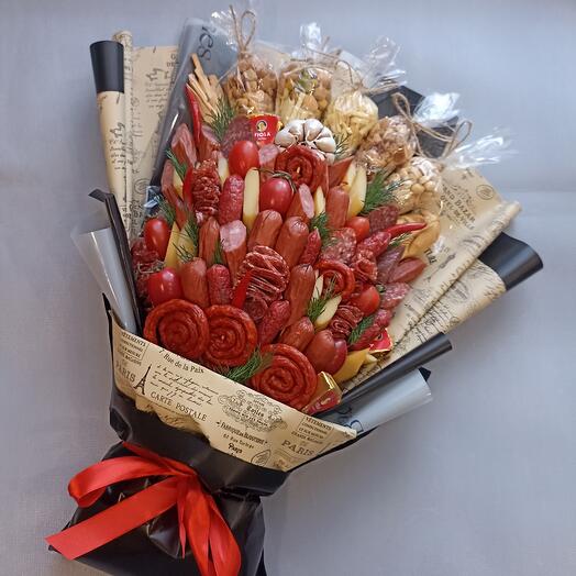 Meat bouquet,, Appetizing"