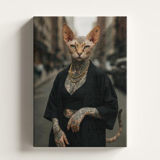 Картина кошка