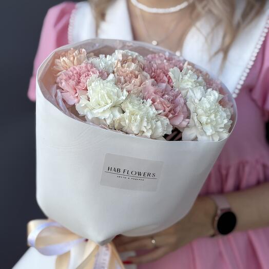 Монобукет из 15 диантусов🥰