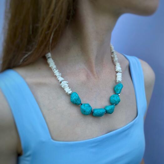 Колье с бирюзой