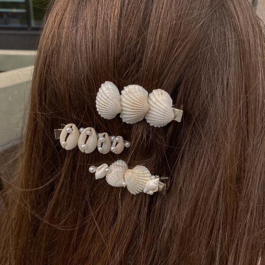 Заколки с ракушками 🐚