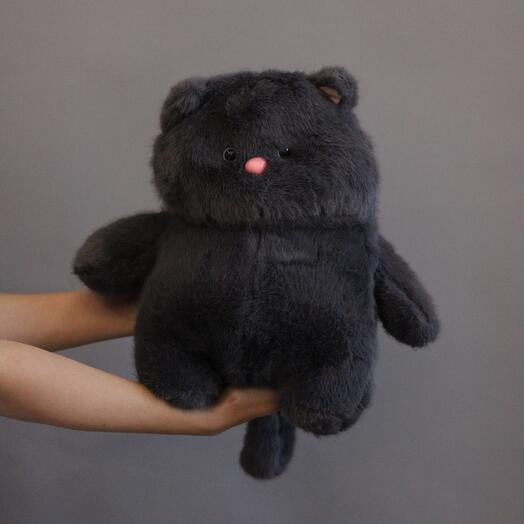 Мягкая игрушки Пухлый серый кот