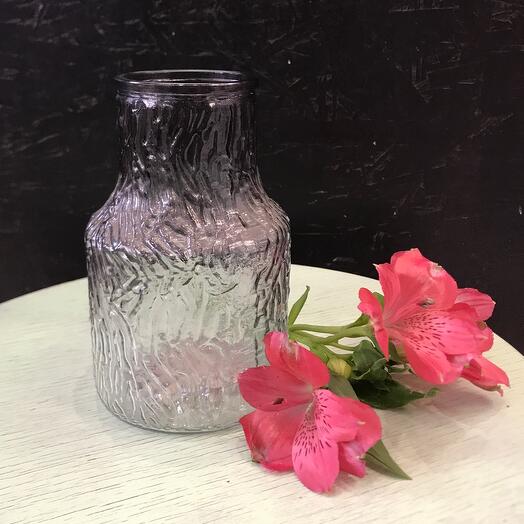 Стеклянная ваза «Волна» небольшая