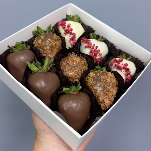 Клубника в шоколаде набор 9🍓