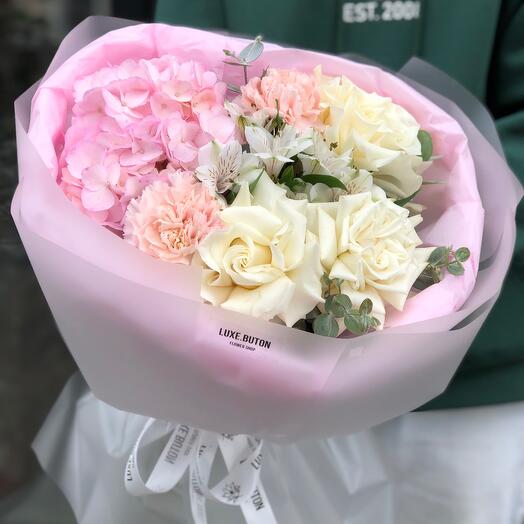 🌸🌸🌸 Букет цветов «Розовая нежность»