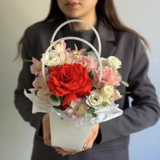 Композиция Яблоки на снегу XS, букет 632