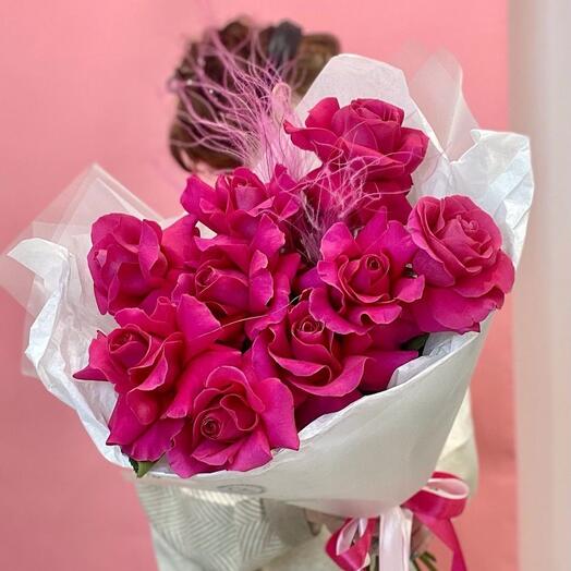 Розы сорта Пинк Флойд 9 штук 💞