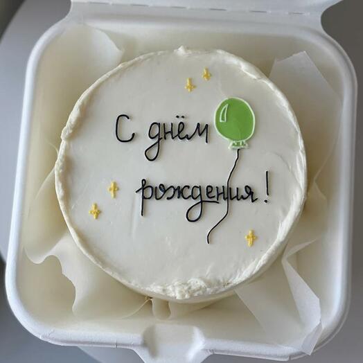 Бенто-торт - с днем рождения с шариком сыну