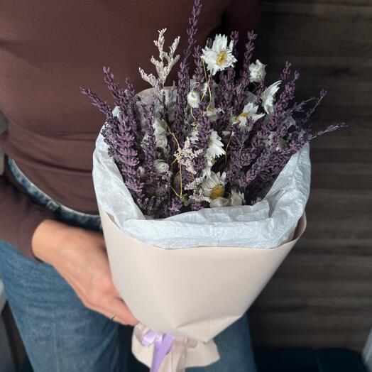 Букет из сухоцветов 🌾Лаванда Ромашки