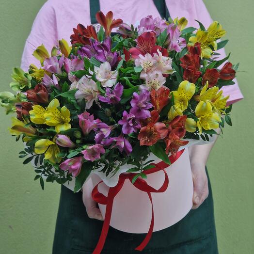 Цветы в коробке 400
