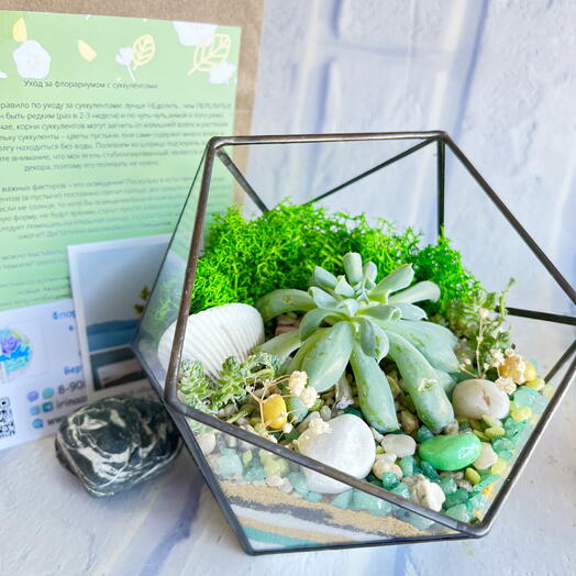 Флорариум букет на день рождения