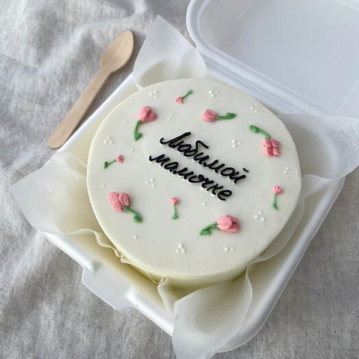 Бенто торт любимой мамочке с цветочками