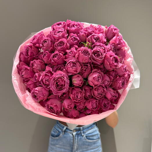 🤩Трендовый букет из пионовидной розы Мисти Бабблс