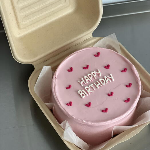 Бенто «Happy BIRTHDAY 🩷» для девушки