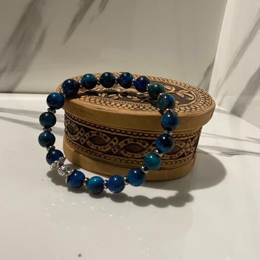 Браслет из синего тигрового глаза