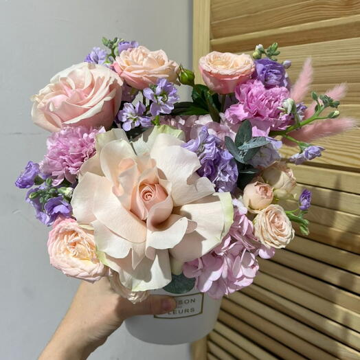 Цветы в коробке Лунная 💜🌿