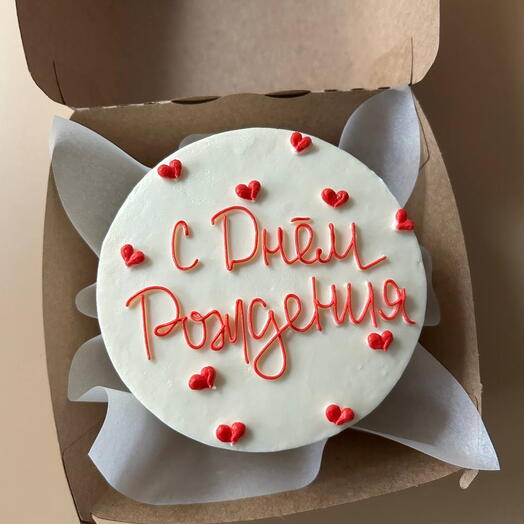 Бенто торт для подарка на день рождение «С днем рождения»