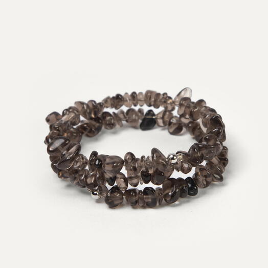 Браслет Корица Раухтопаз 14K 19 см (BRA1062)