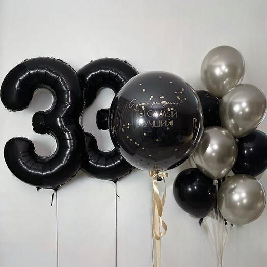 Воздушные шары на 33 года мужчине