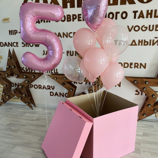 Шары в коробке цифра любая