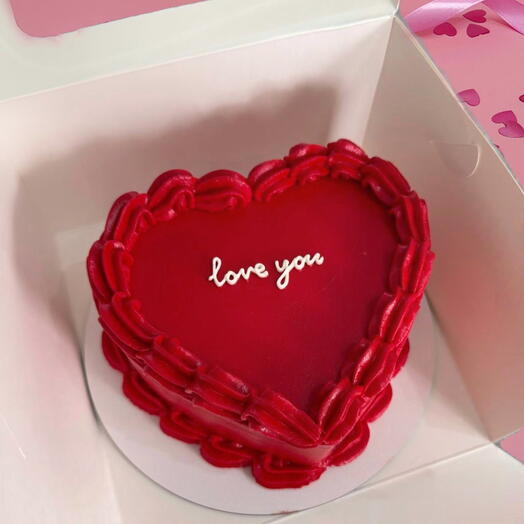 Торт сердце для любимых в подарок