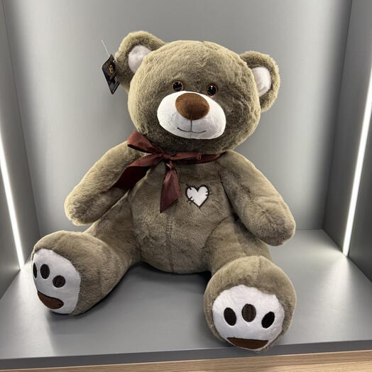 Игрушка Мишка Коричневый с бантиком
