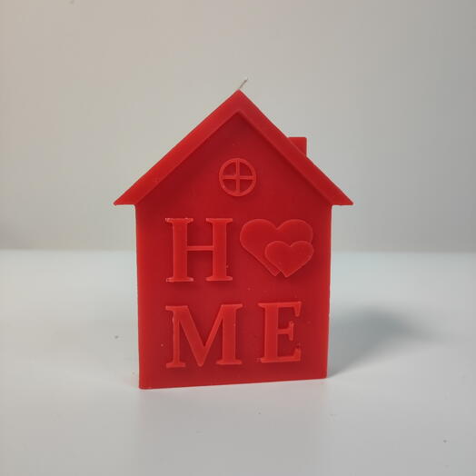 Свеча "Home" красная