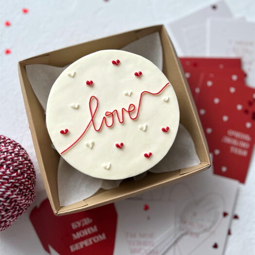 Бенто торт ДЕНЬ ВЛЮБЛЕННЫХ, 14 ФЕВРАЛЯ, LOVE