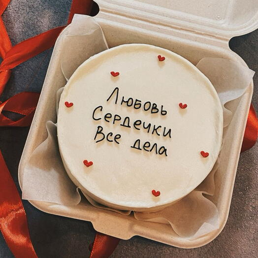 Бенто - торт «Сердечки»️